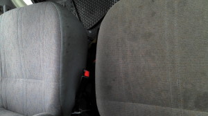 Fotele w busie po lewej już wyprany