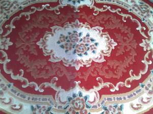 Dywan w połowie wyprany